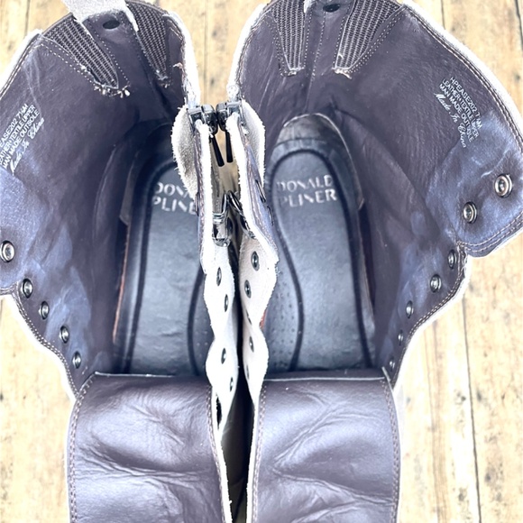 Donald Pliner “Ease” Suede Combat Boot in Light Taupe, Size 7.5 M - Picture 7 of 15